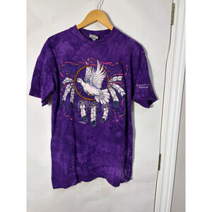 Vintage Ragtops Tie Dye T Shirt Purple Dove Dreamcatcher Mammoth Cave Kentucky M